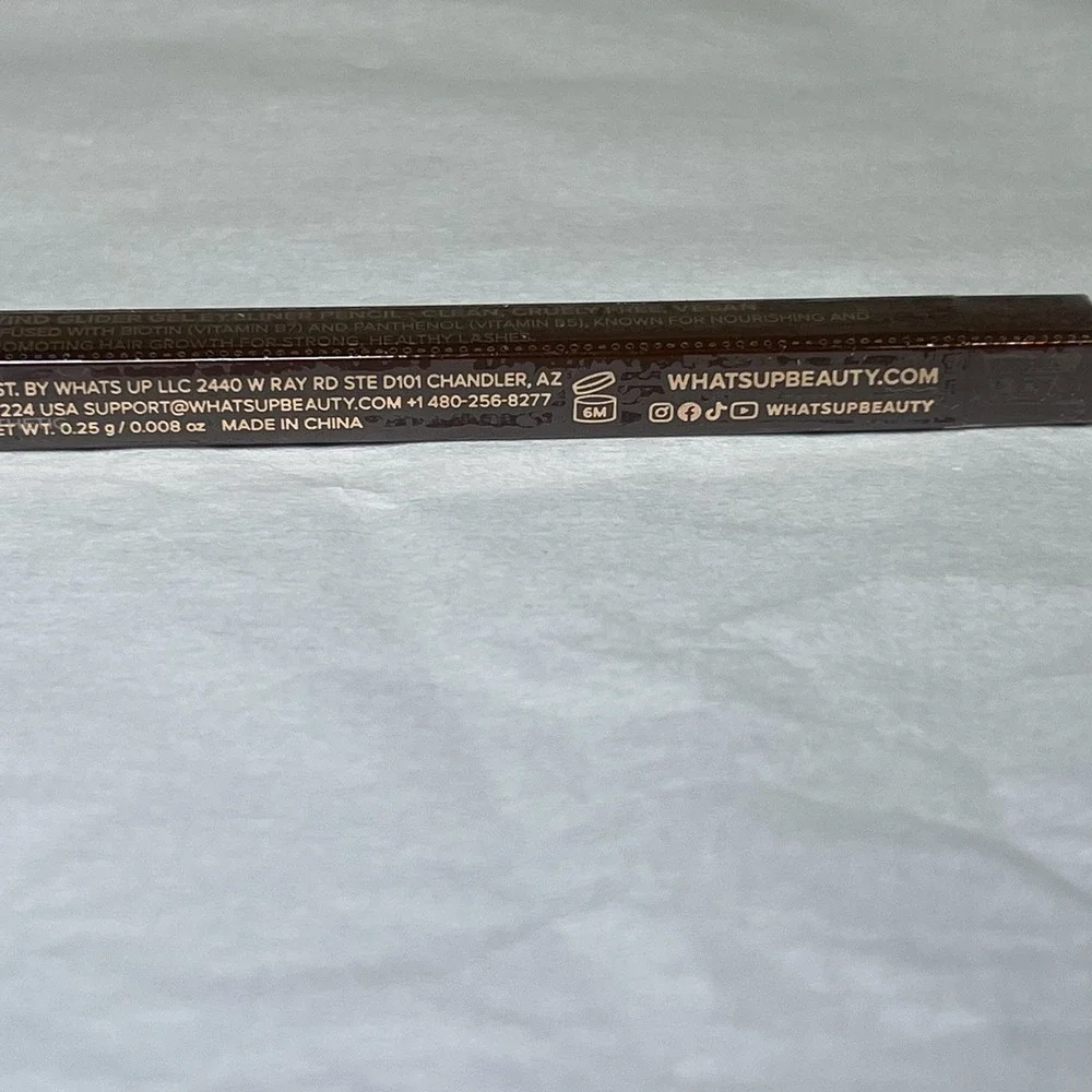 What's Up Beauty Wind Glider Gel Eyeliner Pencil – 02‎ Espresso–0.25g/0.008oz